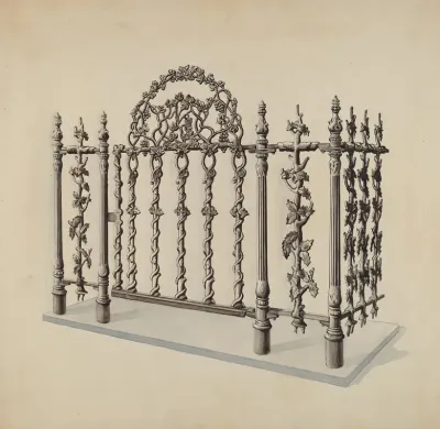 Cast Iron Gate And Fence 4