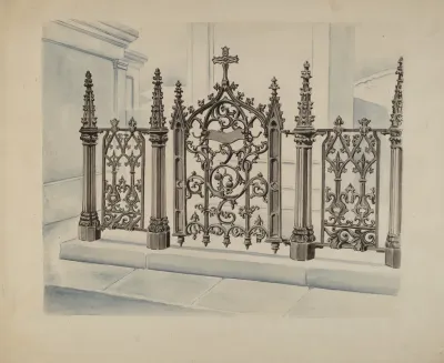 Cast Iron Gate And Fence