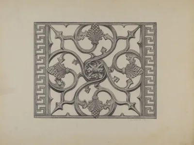 Cast Iron Window Grille 2