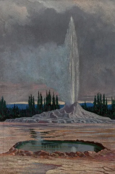Castle Geyser Yellowstone National Park