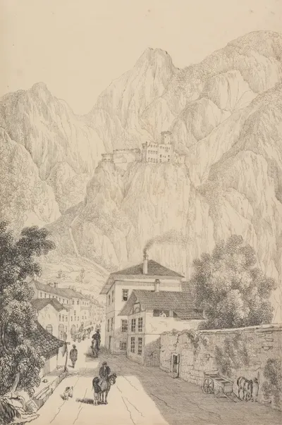 Castle Of Salurn Near The Town