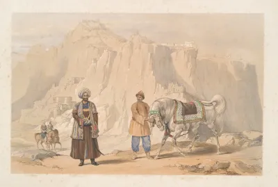 Castle Of Zohauk I Maran The British Commandant Of Shah Shoojaus Second Janbaz Cavalry And Affghan Troopers Of The Corps