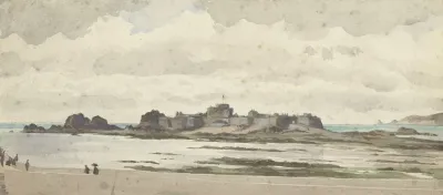 Castle Or Fortress On The Coast