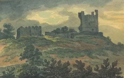 Castle Ruins On A Hilltop