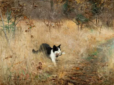 Cat Hunting Birds