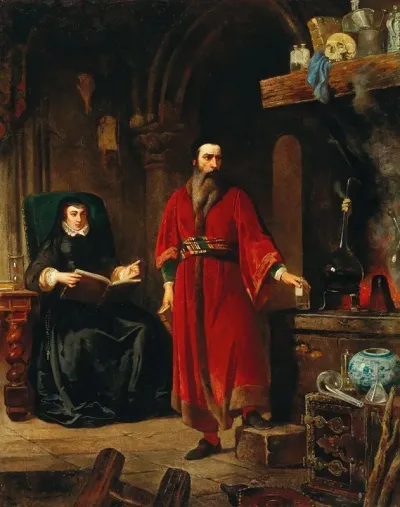 Catharine De Medici And The Alchemist Cosimo Ruggieri