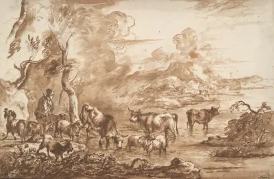 Cattle In A Watering Place