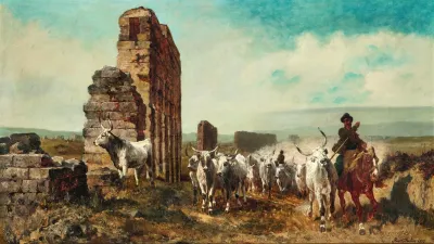 Cattle In The Roman Campagna