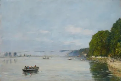 Caudebec En Caux Bateaux Sur La Seine