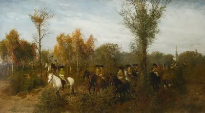 Cavalcade In A Birch Grove
