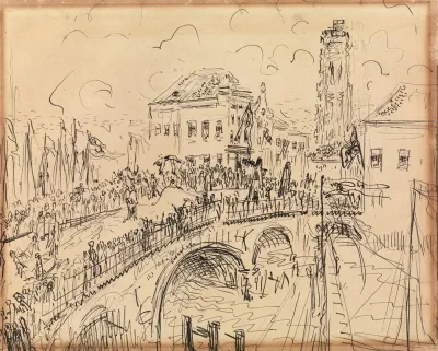 Cavalcade On Hoogbrug In Mechelen Opsinjoorke