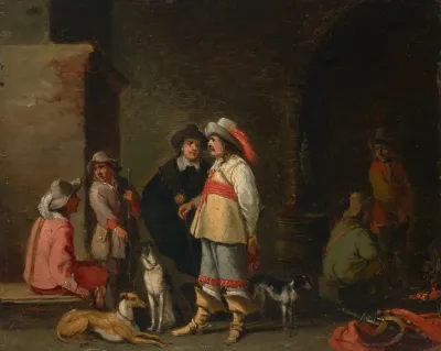Cavaliers In A Guardroom Interior