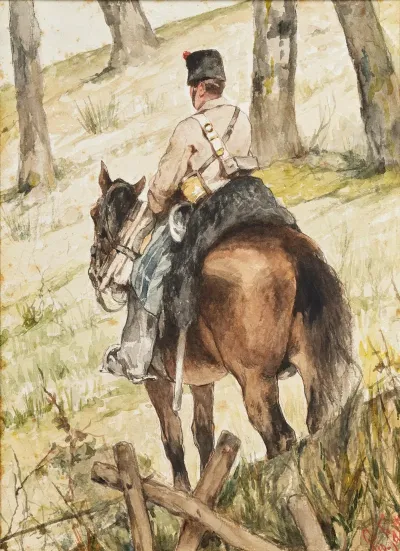 Cavalleggero In Perlustrazione