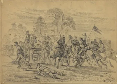 Cavalry Charge Near Culpeper Court House Va