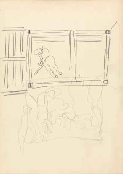 Cave Of The Golden Calf Design For A Decorative Panel Horse And Rider