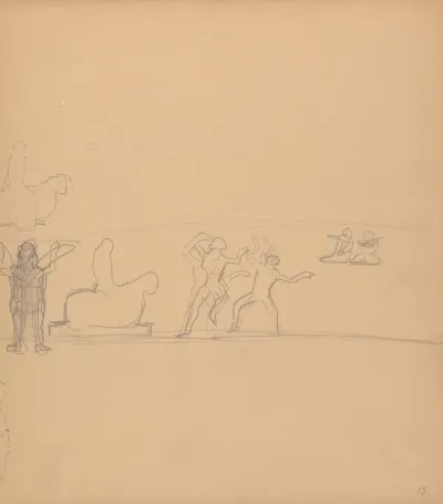 Cave Of The Golden Calf Figure Studies Dancers Worshippers And Calf