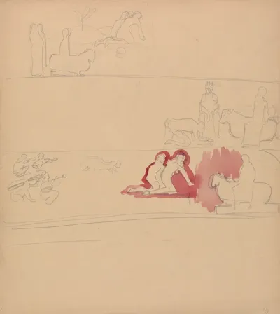 Cave Of The Golden Calf Worshippers And Calf