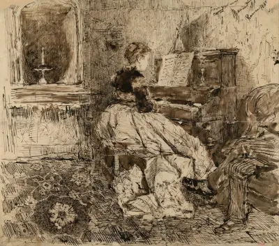 Cecilia De Madrazo Playing The Piano