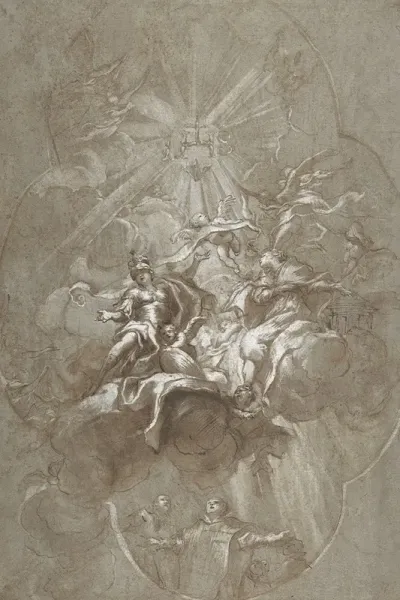 Ceiling Design With The Glorification Of The Name Of Jesus