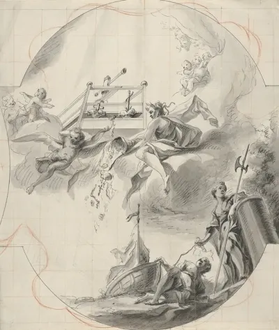 Ceiling Design With The Mystical Wine Press