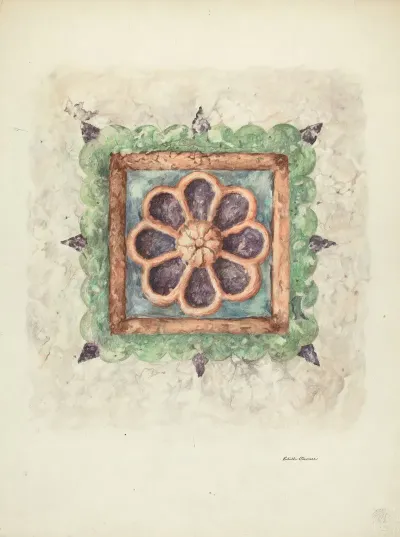 Ceiling Ornament Sandstone