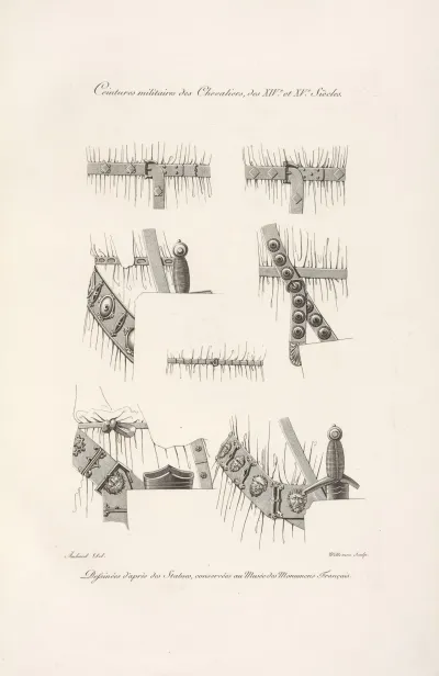 Ceintures Militaires Des Chevaliers Des Xive Et Xvi Siecles