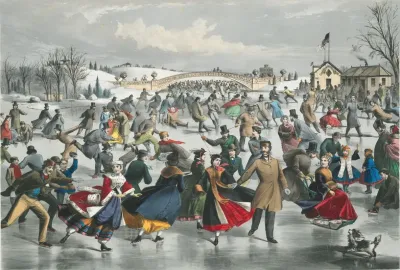 Central Park Winter The Skating Pond