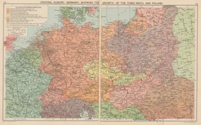 Central%e2%80%8e %e2%80%8eeurope Germany%e2%80%8e %e2%80%8eshowing%e2%80%8e %e2%80%8ethe Growth Of The Third Reich%e2%80%8e And%e2%80%8e %e2%80%8epoland