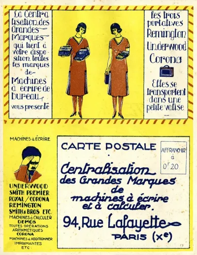 Centralisation Des Grandes Marques De Machines A Ecrire Et A Calculer