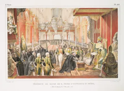 Ceremonie De Sacre De D Pedro I Er Empereur Du Bresil A Rio De Janeiro Le 1 Er Decembre 1822