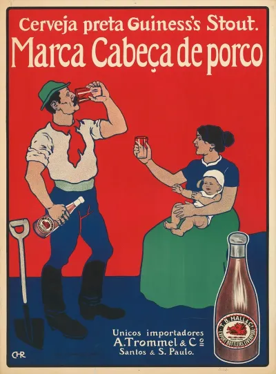 Cerveja Preta Guinnesss Stout Marca Cabeca De Porco