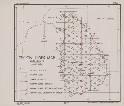 Ceylon Index Map