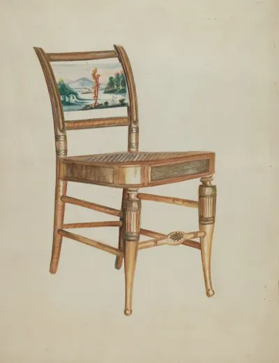 Chair With Hudson River Scenes 2