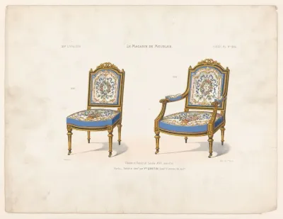 Chaise Et Fauteuil Louis Xvi Noir Et Or
