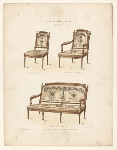 Chaise L Xvi A Gaudrons Fauteuil L Xvi A Gaudrons Canape L Xvi A Gaudrons