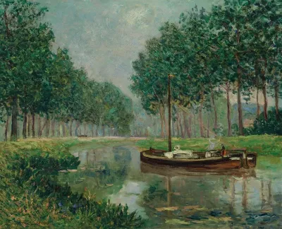 Chaland Sur Le Canal
