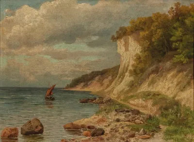Chalk Cliffs On The Island Of Rugen