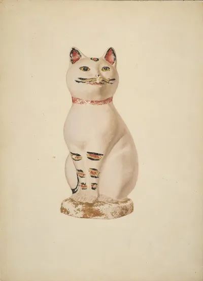 Chalkware Cat