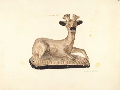 Chalkware Deer 2