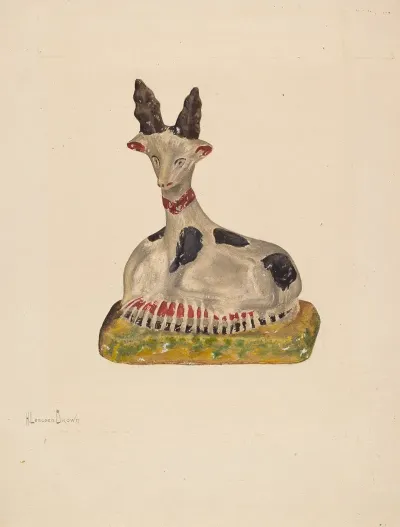 Chalkware Deer