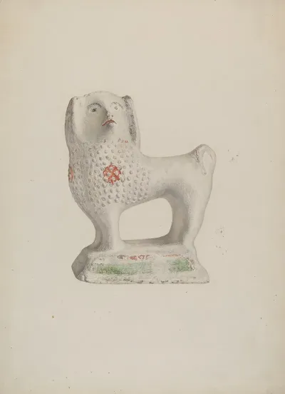 Chalkware Dog 3