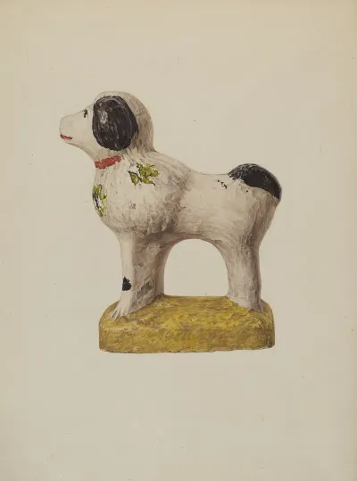 Chalkware Dog 4