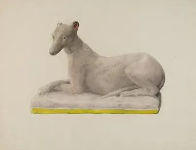 Chalkware Greyhound