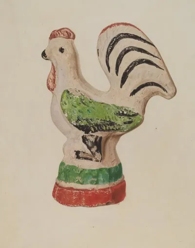 Chalkware Rooster 2