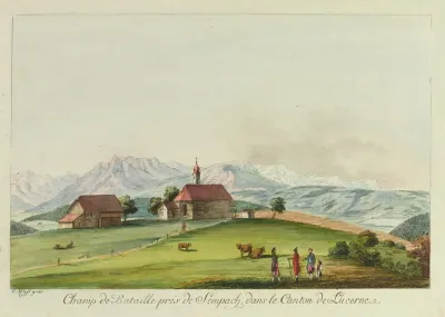 Champ De Bataille Pres De Sempach Dans Le Canton De Lucerne