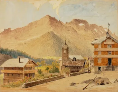 Champery And Mt Bounaveau Switzerland
