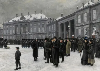 Changing Of The Guard At Amalienborg Palace
