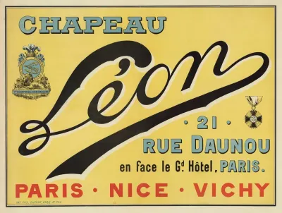 Chapeau Leon 21 Rue Daunou En Face Le Grand Hotel Paris