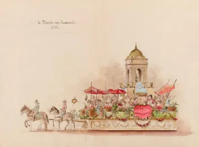 Char Du Marche Des Innocents En 1811