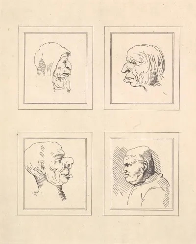 Characaturas By Leonardo Da Vinci Pl 03
